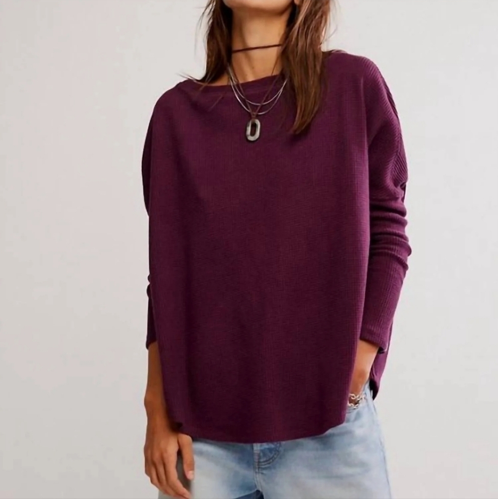 SOLD OUT ONLINE NWT Free People We The Free Latte Blues Thermal